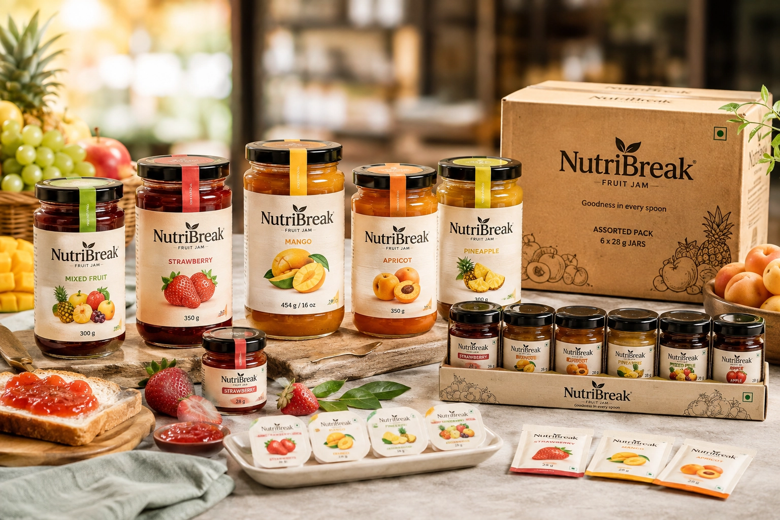 -Aspire_International_ Beautiful image of jam packaging from jam factory of Aspire International company based in India